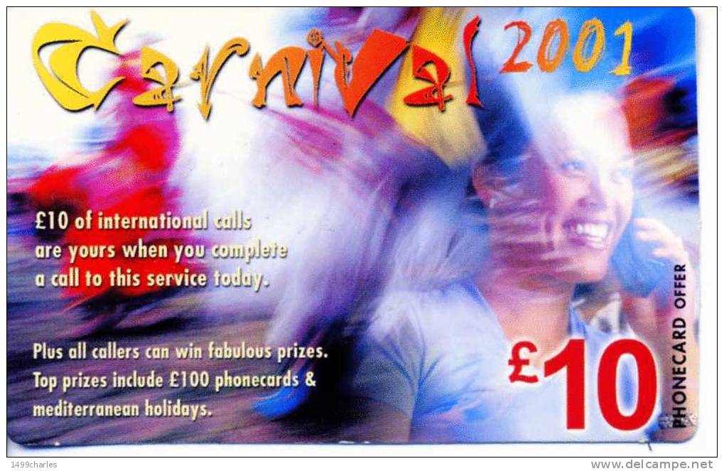 PREPAYEE   CARNIVAL 2001      £10 - Other & Unclassified