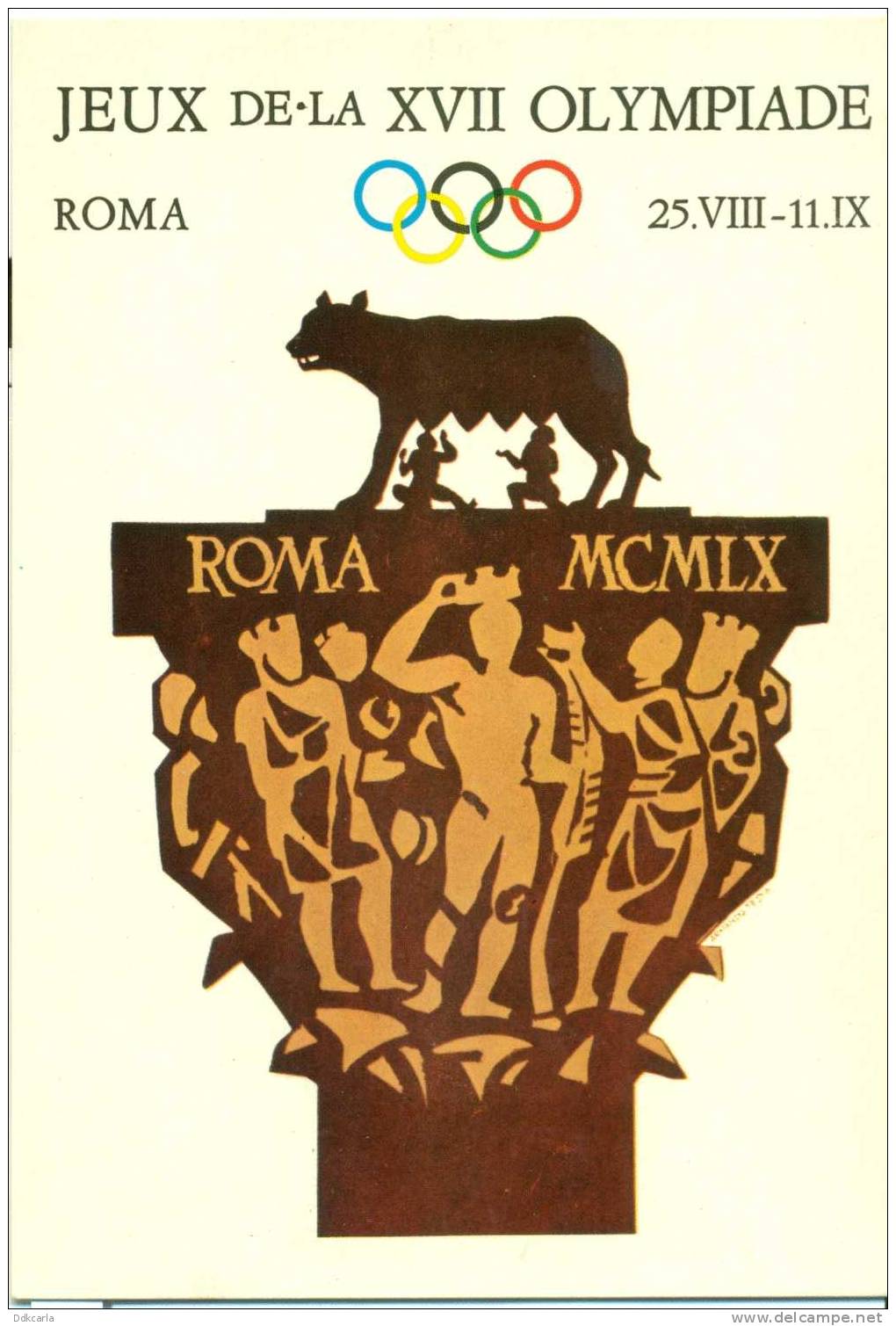 Repro Kaart - Roma MCMLX - Jeux De-la XVII Olympiade - Autres & Non Classés