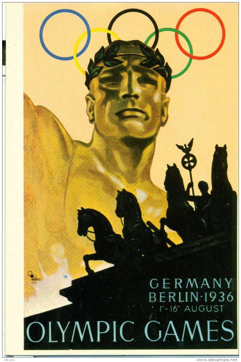 Repro Kaart - Germany - Berlin 1936 - Olympic Games - Autres & Non Classés
