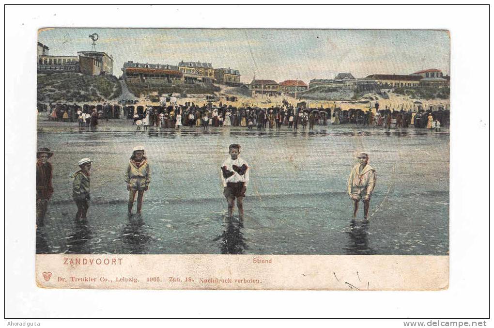 Zichtkaart ZANDVOORT 1905 -  Strand  --  7/728 - Zandvoort