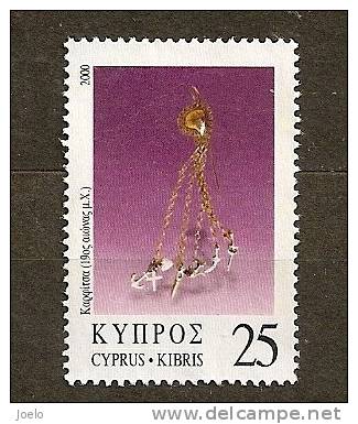 CYPRUS 2000 ANCIENT JEWELERY 25c - Usados
