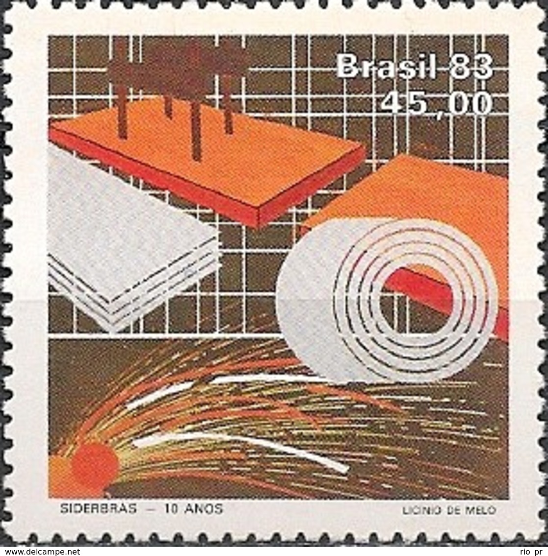 BRAZIL - NATIONAL STEEL CORPORATION (SIDERBRÁS), 10th ANNIVERSARY 1983 - MNH - Unused Stamps