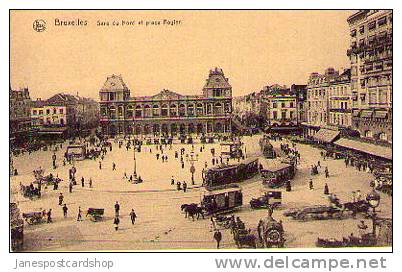 BRUSSELS - GARE DU NORD & Place Rogier - TRES ANIMEE   - BELGIQUE - Chemins De Fer, Gares