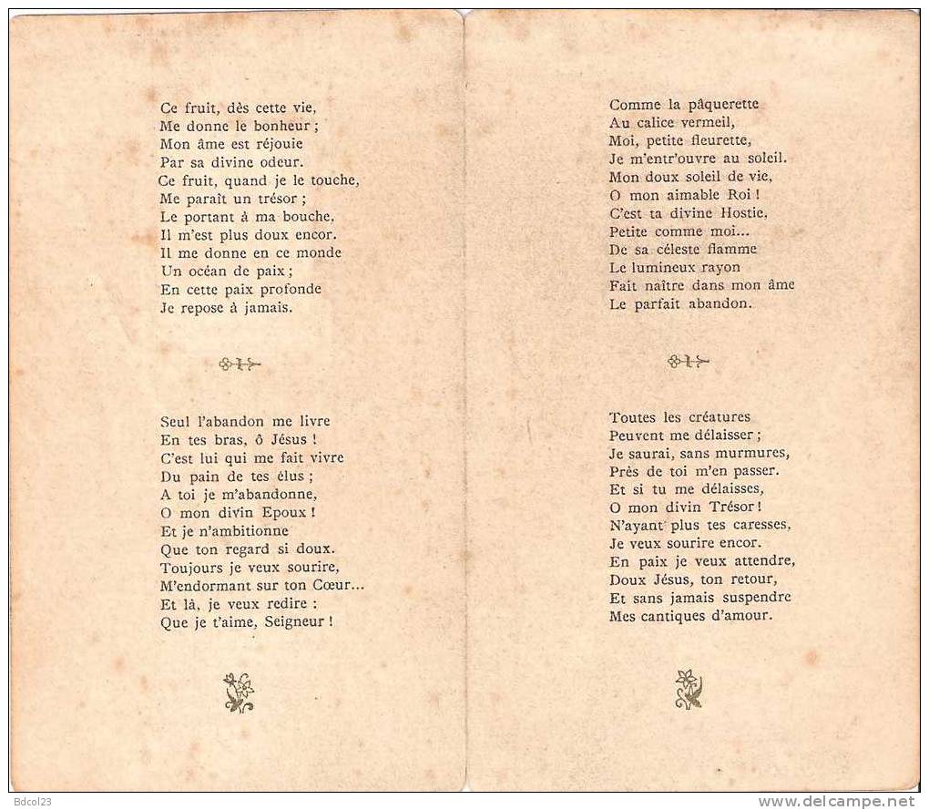 Image Mortuaire  Soeur Therese De L´Enfant Jesus Decedee A Lisieux Le 30 Septembre 1897 (12) - Images Religieuses