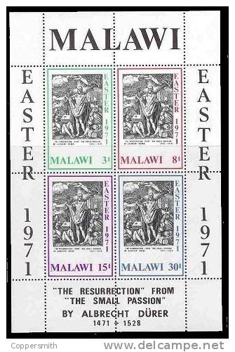 (001) Malawi  1971 Easter Sheet  / Bloc / Bf  ** / Mnh  Michel BL 23 - Malawi (1964-...)