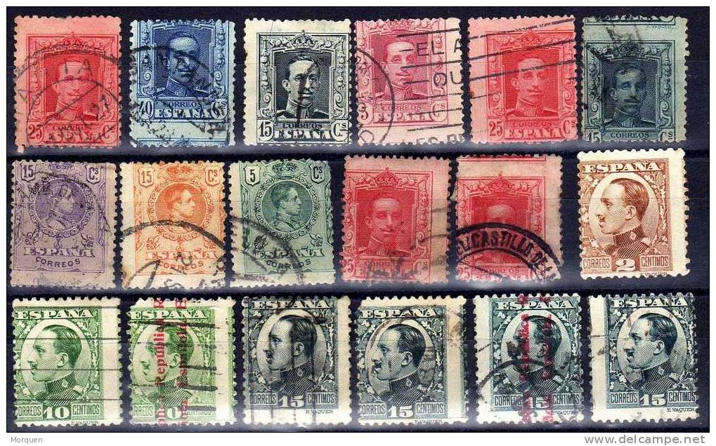 Sellos Alfonso XIII. Variedad DESCENTRADOS - Used Stamps