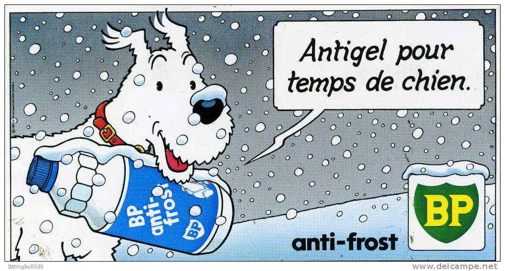 TINTIN. BEL AUTOCOLLABT PUBLICITAIRE BP ANTIGEL. HERGE 1984 - Aufkleber