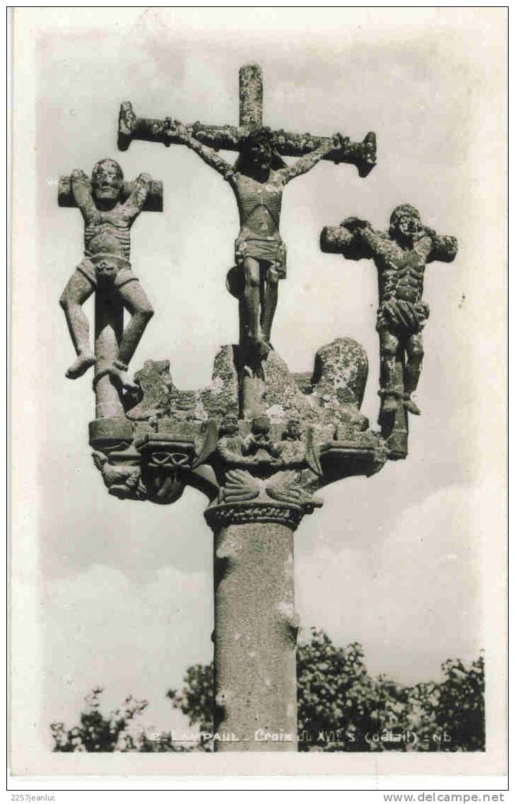 Lot 7cpsm  Dp 29  Lampaul Retable Et Vue Divers De L´église - Lampaul-Guimiliau