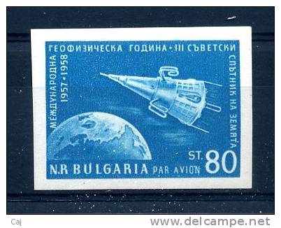 Bulgarie  -  Avion  :  Yv  74a  *   Non Dentelé     ,   N2 - Posta Aerea