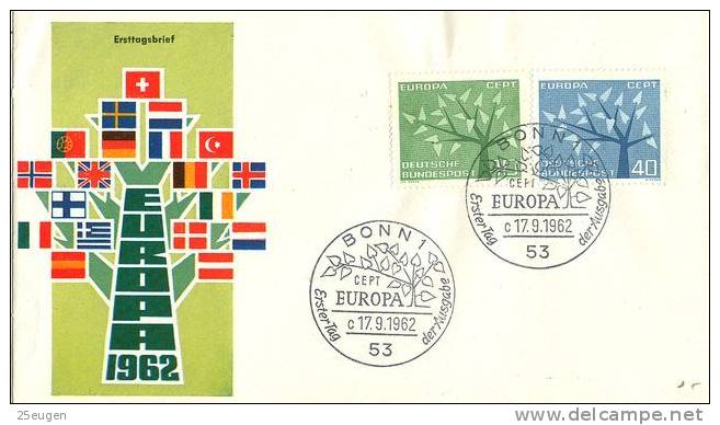 GERMANY 1962 EUROPA CEPT FDC - 1962