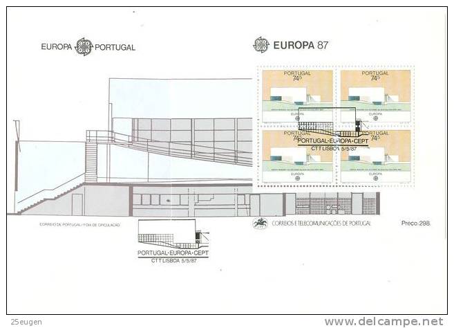 PORTUGAL 1987 EUROPA CEPT MS FDC - 1987
