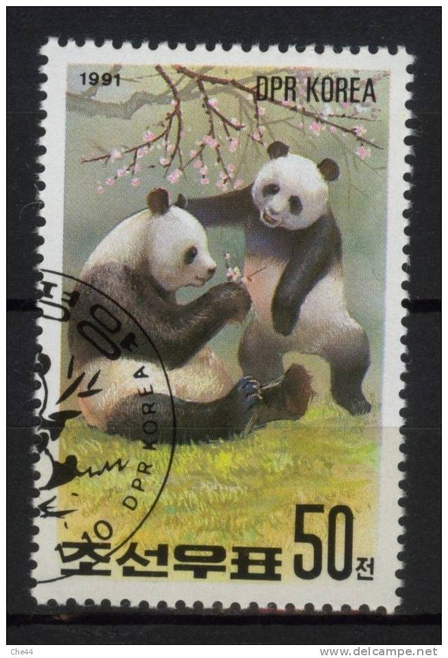 Panda - Corée Du Nord. 4 Timbres. - Used Stamps