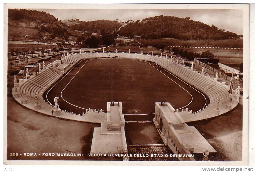 STADIO DEI MARMI-FORO MUSSOLINI -ROMA- ORIGINALE  D´EPOCA-LUK - Stadiums & Sporting Infrastructures