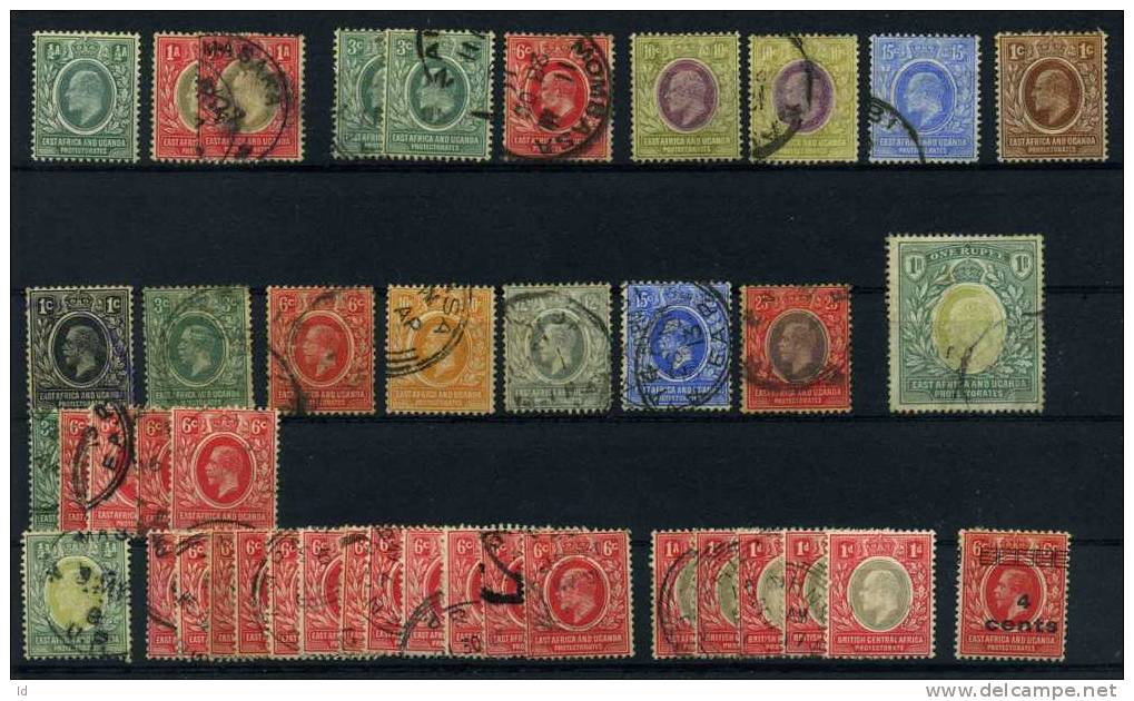 IMPERIAL BRITISH EAST AFRICA  - BRITISH EMPIRE -  OLD INTERESTING LITTLE LOT 2 SCANS - Brits Oost-Afrika