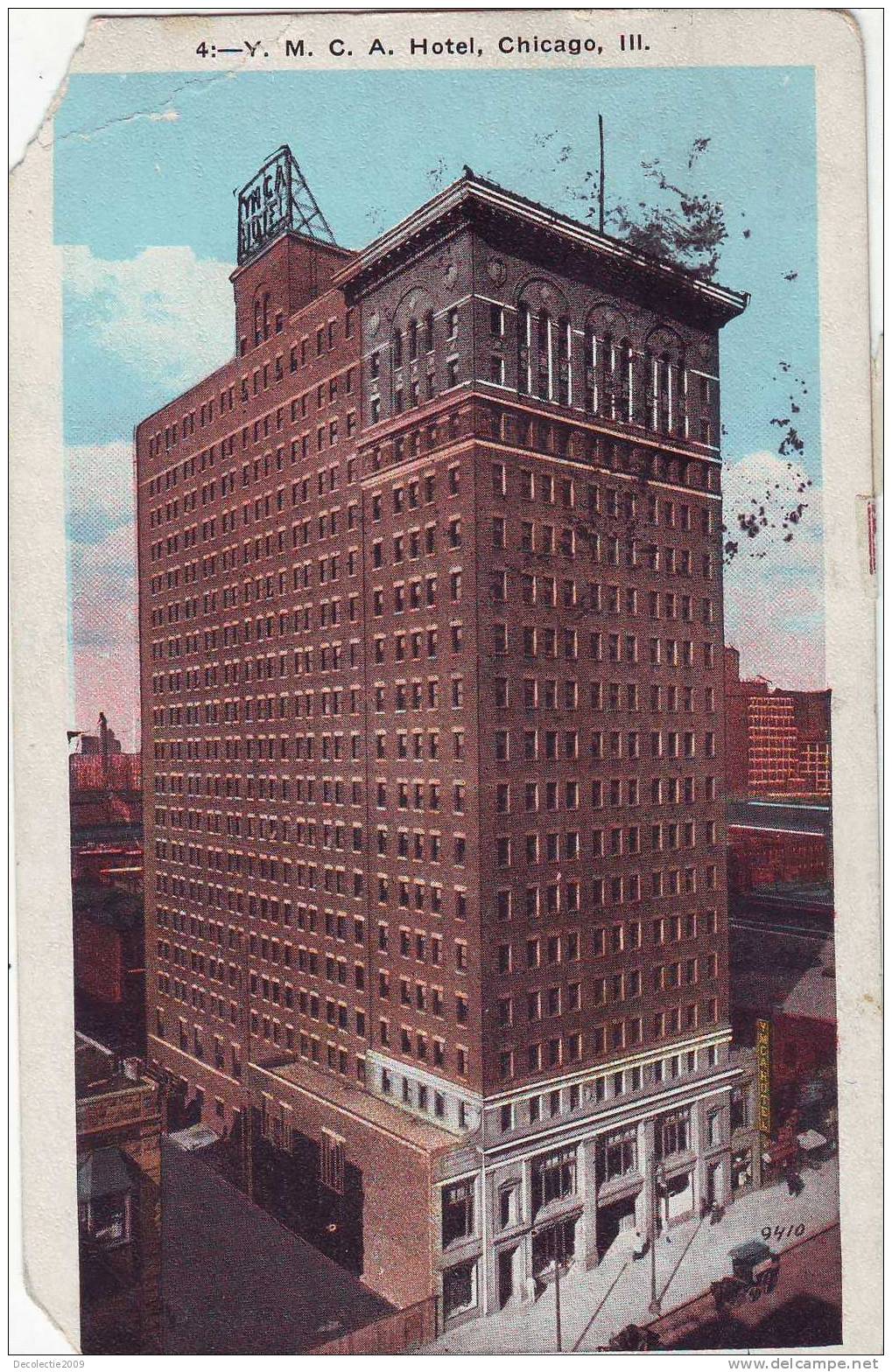 Z999 United States Chicago MCA Hotel Circulated 1925 Corner Cut - Chicago