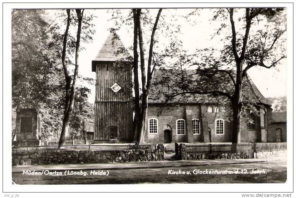 Deutschland - Müden / Oertze ( Lüneburger Heide ) - Kirche Und Glockenturm A. D. 12 Jahrh. - Lüneburger Heide