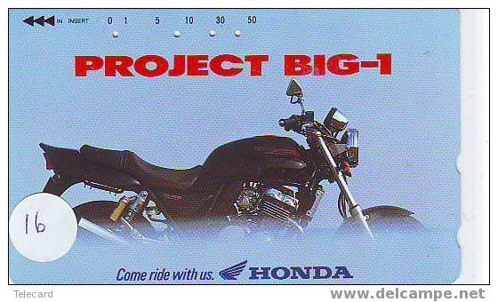 MOTOR HONDA Sur Telecarte Japon (16) - Moto