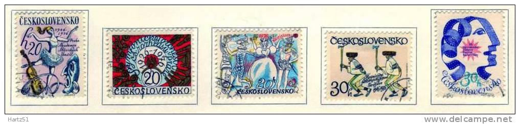 Tchécoslovaquie, CSSR : N° 2158/2162 (o) - Used Stamps