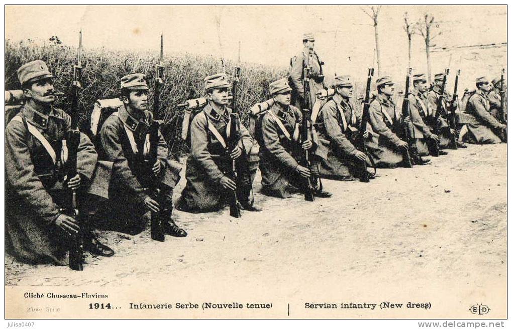 ARMEE SERBE Guerre 1914-1918 Nouveau Uniforme - Serbie
