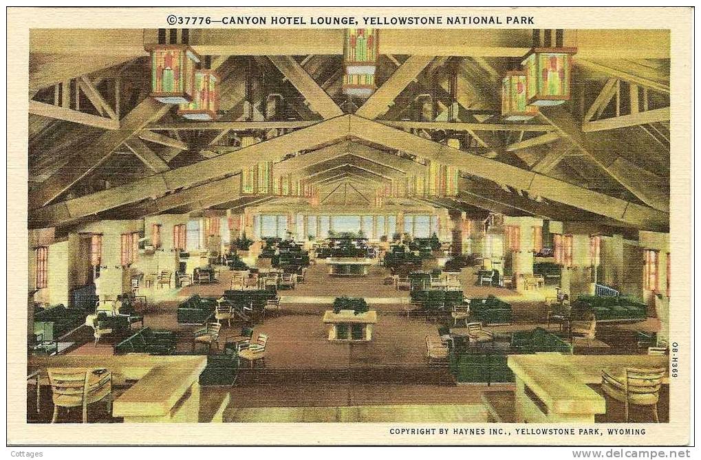 CANTON HOTEL LOUNGE - YELLOWSTONE NATIONAL PARK - Yellowstone