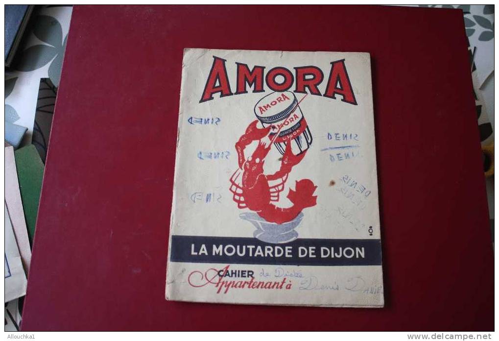 PROTEGE CAHIER PUBLICITAIRE  LA MOUTARDE AMORA EN  L 'ETAT   HOMARD  & DIJON LA TOUR DU GUET DE PHILIPPE LEBON - Book Covers