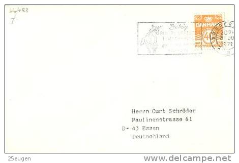 DENMARK 1972 EUROPALIA  POSTMARK - Storia Postale