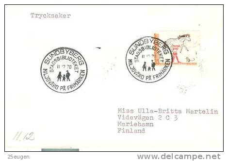 SWEDEN 1970 EUROPALIA POSTMARK - Storia Postale