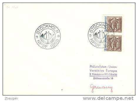 SWEDEN 1968 EUROPALIA  POSTMARK - Briefe U. Dokumente