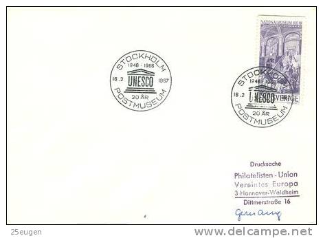 SWEDEN 1967 EUROPALIA  POSTMARK - Covers & Documents