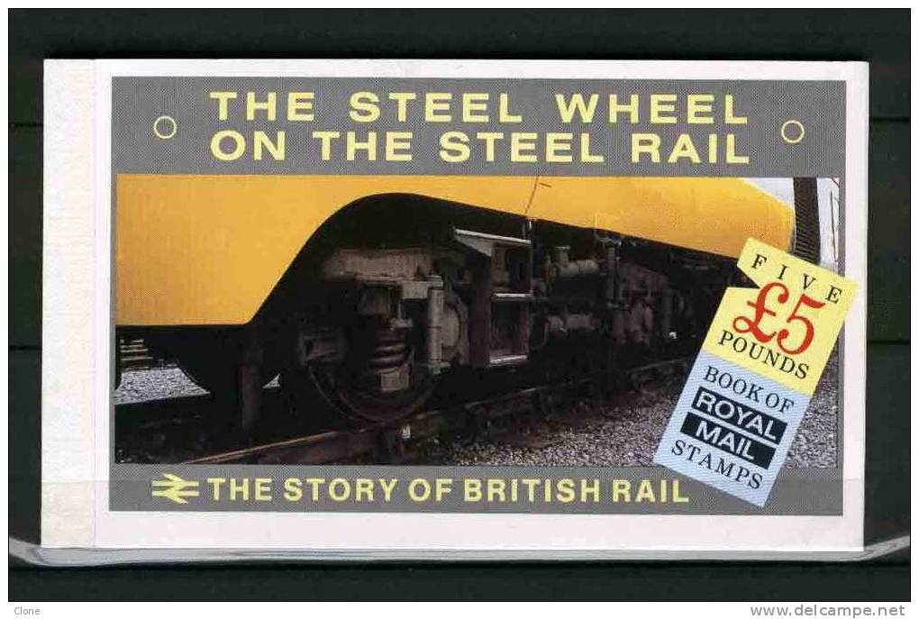 Carnet De Prestige De 5£ - DX7 (S-G) - The Steel Wheel On The Steel Rail : The Story Of British Rail - Booklets