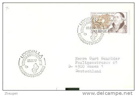 SWEDEN 1977 EUROPALIA  POSTMARK - Storia Postale