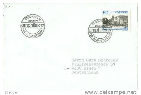 SWEDEN 1977 EUROPALIA  POSTMARK - Brieven En Documenten