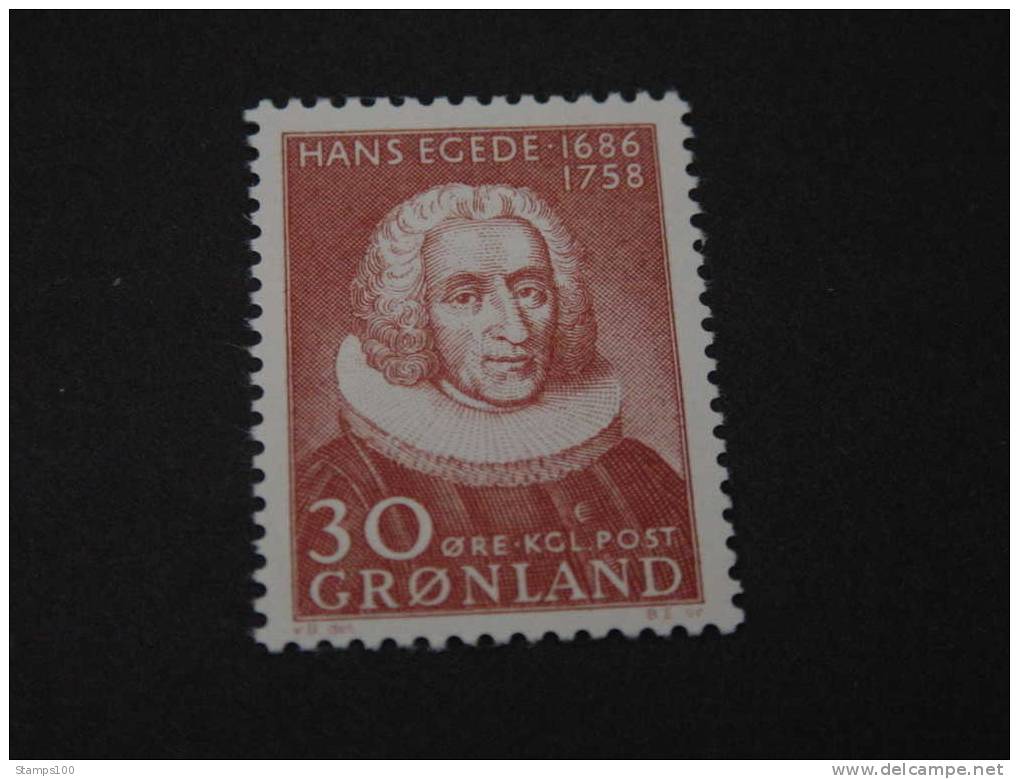 GREENLAND,GROENLAND, GRUNLAND MI 42 1958  MH* (010701) - Neufs