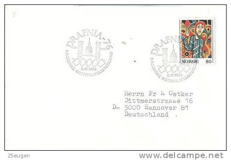 NORWAY 1976 EUROPALIA  POSTMARK - Brieven En Documenten