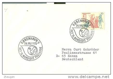 DENMARK 1975 EUROPALIA  POSTMARK - Lettres & Documents