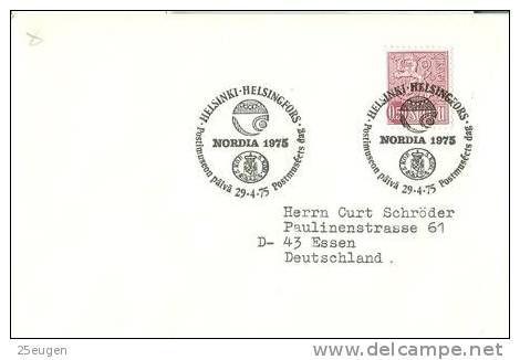 FINLAND 1975 EUROPALIA  POSTMARK - Brieven En Documenten