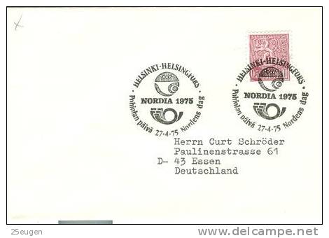 FINLAND 1975 EUROPALIA  POSTMARK - Brieven En Documenten