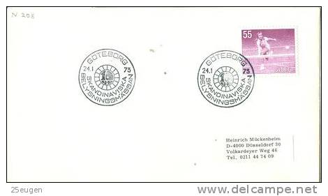 SWEDEN 1975 EUROPALIA  POSTMARK - Storia Postale