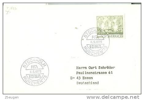 SWEDEN 1975 EUROPALIA  POSTMARK - Lettres & Documents