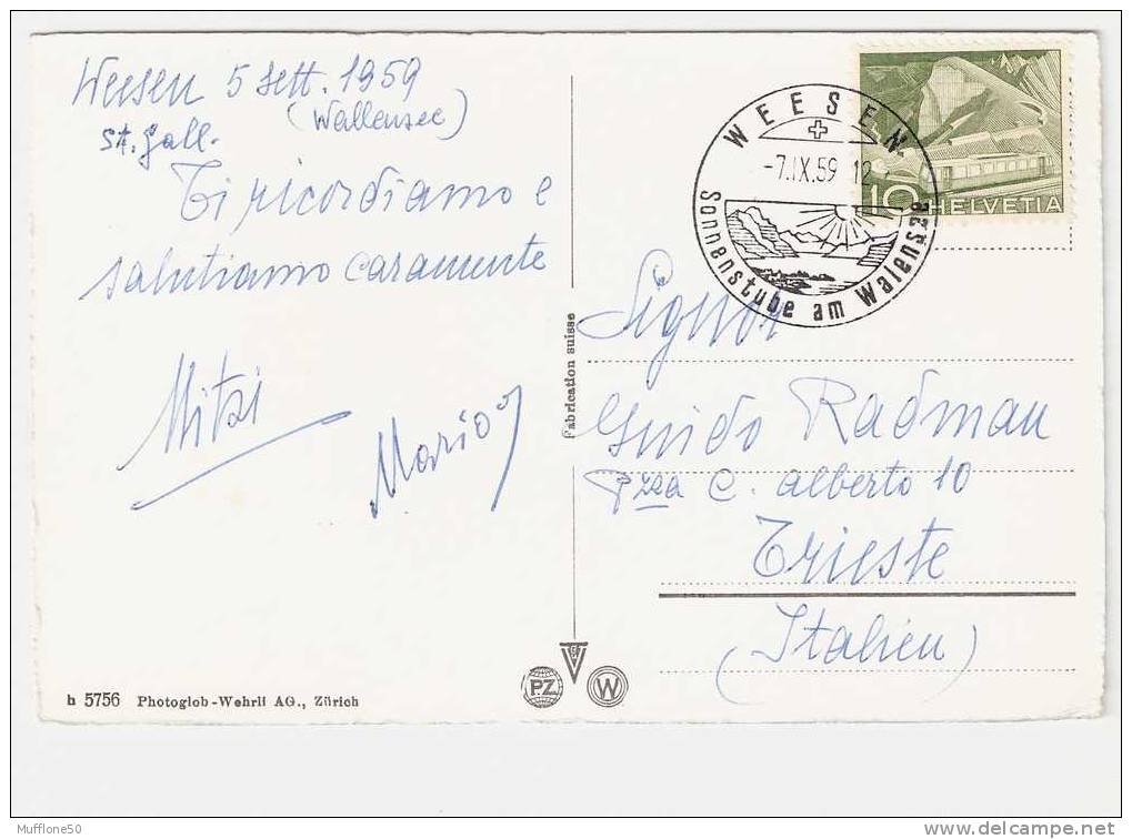 Svizzera 1959. Cartolina Di  WEESEN - Weesen