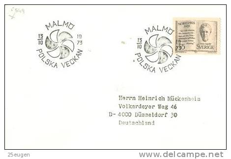SWEDEN 1973 EUROPALIA  POSTMARK - Lettres & Documents