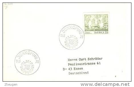 SWEDEN 1973 EUROPALIA  POSTMARK - Lettres & Documents