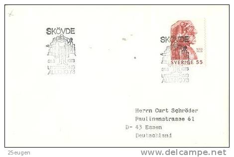 SWEDEN 1973 EUROPALIA  POSTMARK - Lettres & Documents