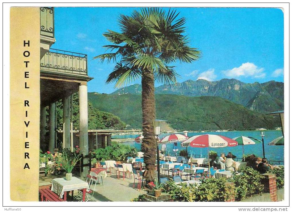 Svizzera 1967. Cartolina Di  MELIDE-LUGANO, STRANDHOTEL  RIVIERA. - Lugano