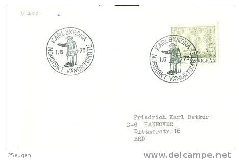 SWEDEN 1973 EUROPALIA  POSTMARK - Covers & Documents