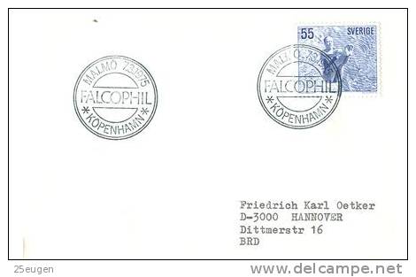 SWEDEN 1973 EUROPALIA  POSTMARK - Covers & Documents