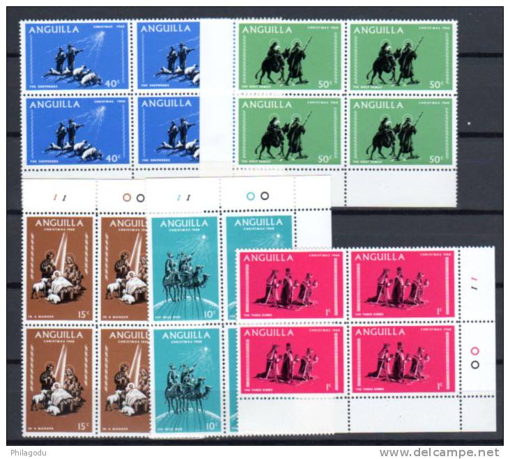 Anguilla 1968, Noël, N° 28 / 32 Neuf Sans Charnière ++  Postfrich ++  Mint N.H.  ++ - Anguilla (1968-...)