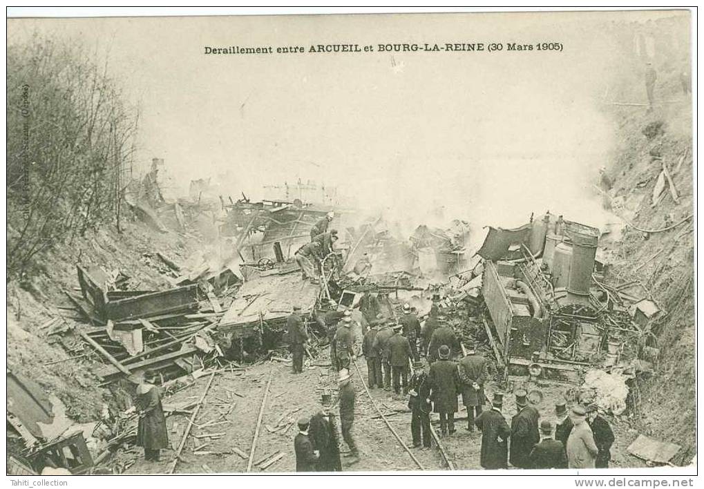 Déraillement Entre ARCUEIL Et BOUR-LA-REINE - 30 Mars 1905 - Arcueil