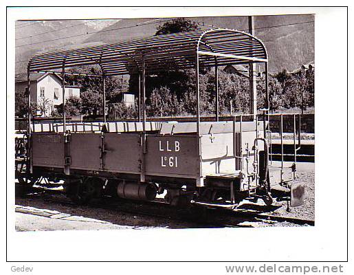 Loèche Chemin De Fer LLB Photo Rochaix (BVA 17340) - Loèche