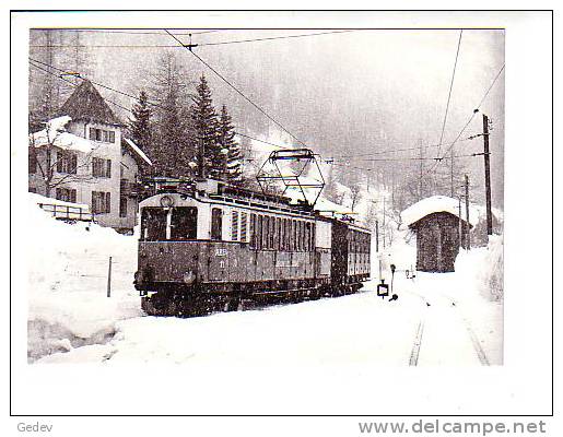 Loèche Les Bains Chemin De Fer LLB Photo Rochaix (BVA 17328) - Loèche